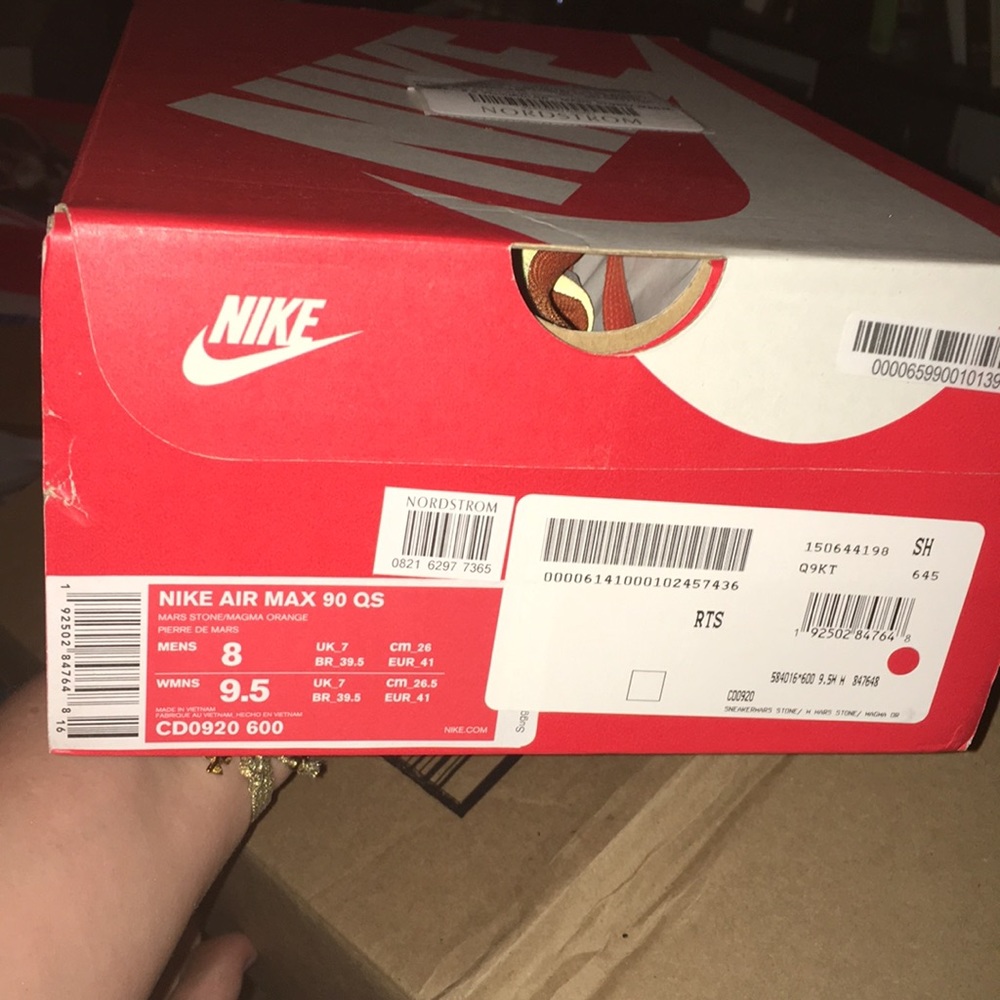 Nike Air Max 90 QS Sneaker Mars Stone NWT - Picture 3 of 5
